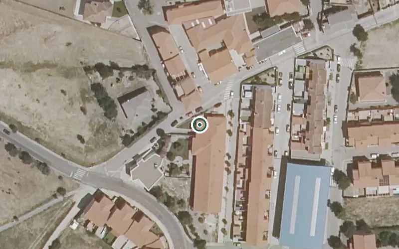 Vista aérea de la ubicación de Residencia de Mayores Municipal Nuestra Señora del Buen Camino