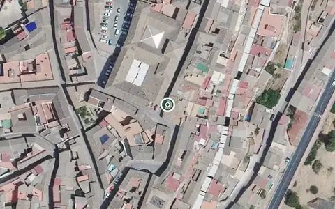 Vista aérea de la ubicación de Hospital-asilo Jesús Nazareno