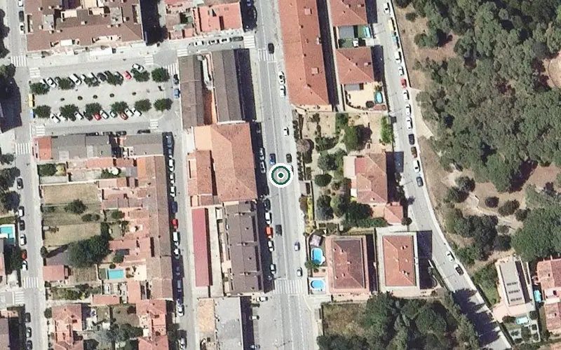 Vista aérea de la ubicación de Centre de dia Residencial Palau