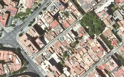 Vista aérea de la ubicación de Llar Residencial Meran - Lesseps
