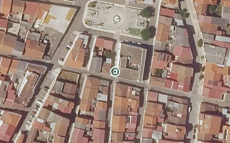 Vista aérea de la ubicación de Residencia de Mayores con Centro de Día de Navalvillar de Pela