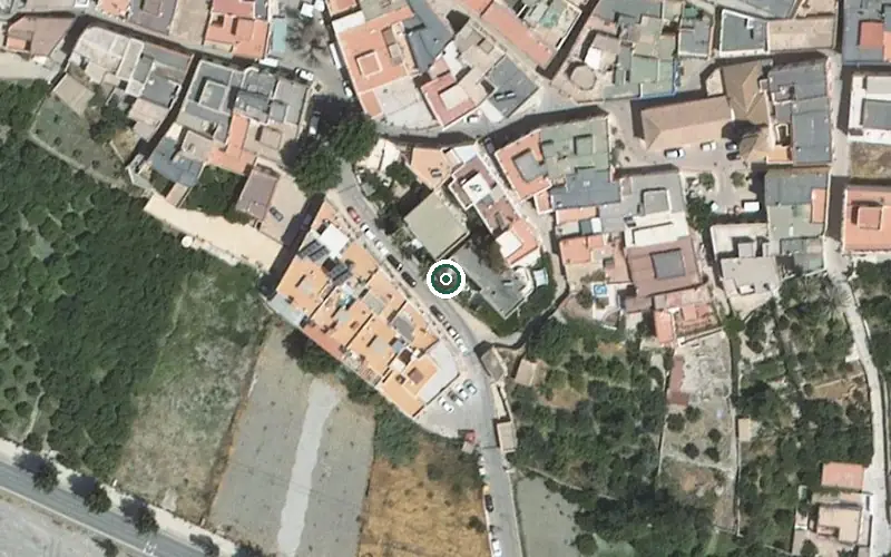 Vista aérea de la ubicación de Centro Residencial de Personas Mayores el Manantial