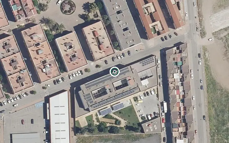 Vista aérea de la ubicación de Centro de Día para Mayores Suite Palma del Rio