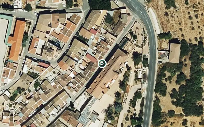Vista aérea de la ubicación de Centro Residencial S. José de la Montaña