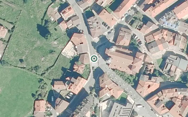 Vista aérea de la ubicación de Centro de Día de Candás