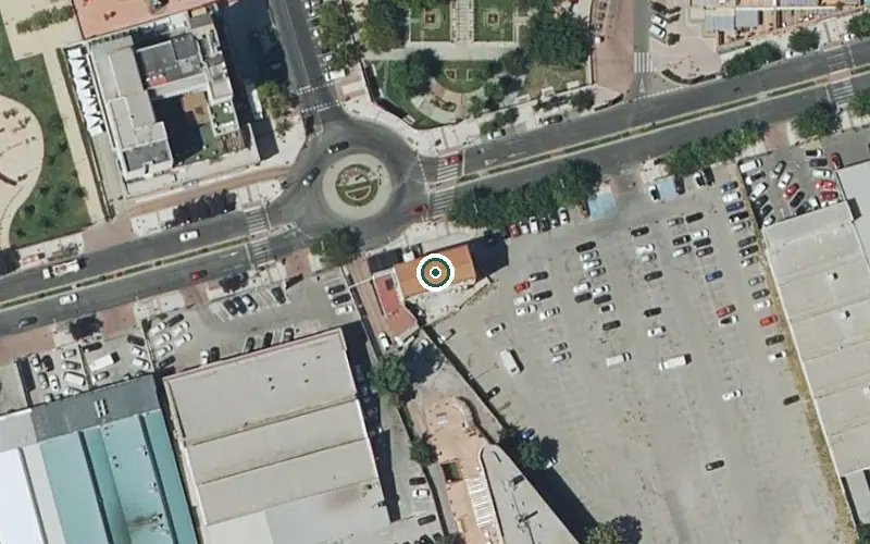 Vista aérea de la ubicación de Residencia Las Celindas
