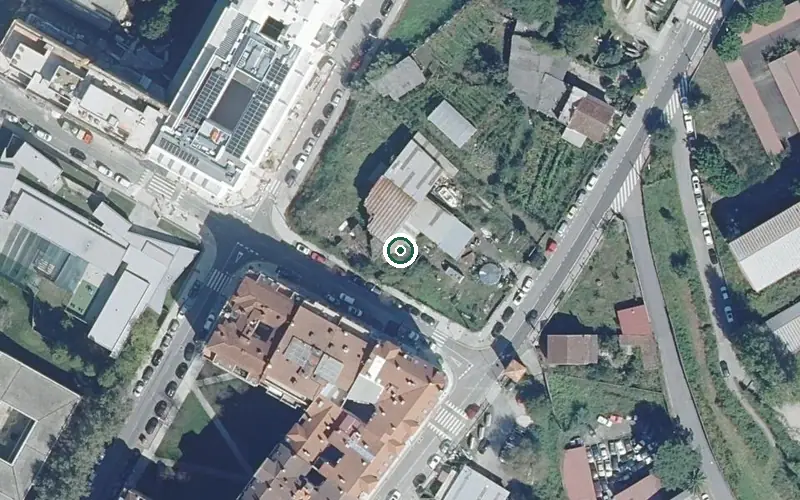 Vista aérea de la ubicación de Residencia de Mayores Bouco Pontevedra