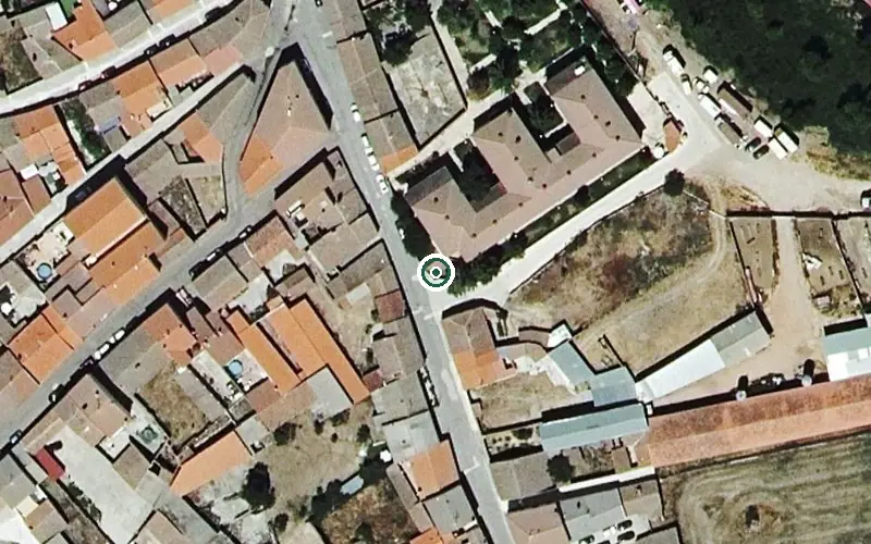 Vista aérea de la ubicación de Residencia de Personas Mayores Alaraz