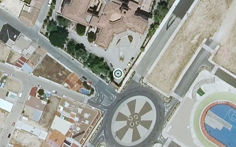 Vista aérea de la ubicación de Residencia de Mayores Nuestra Señora Consolación