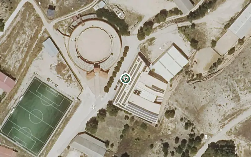 Vista aérea de la ubicación de Residencia de Mayores Entre Tajo y Altomira