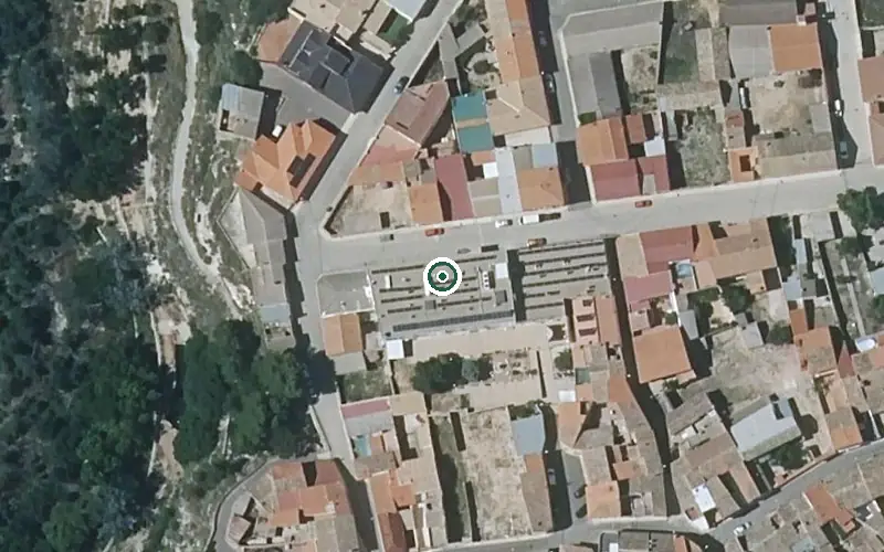 Vista aérea de la ubicación de Residencia de Mayores Don Quijote