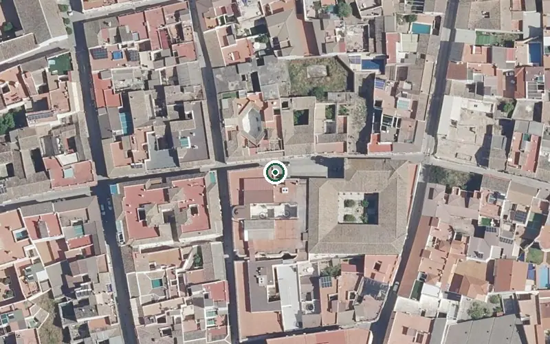 Vista aérea de la ubicación de Centro de Día para Mayores San Sebastián