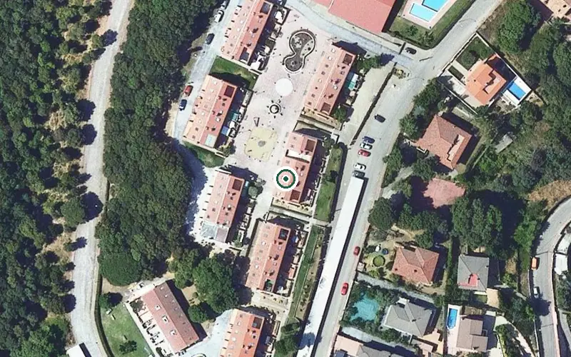 Vista aérea de la ubicación de Centre de dia Vida per l'Avi