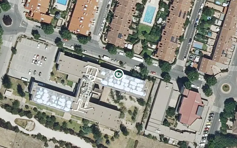 Vista aérea de la ubicación de Centro de Día Amavir Colmenar