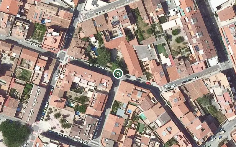 Vista aérea de la ubicación de Residència Obra Social Benèfica de Castellar del Vallès