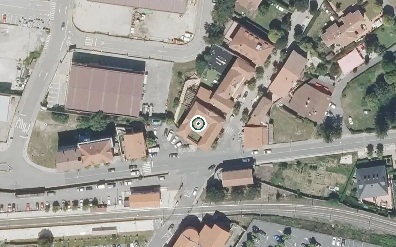 Vista aérea de la ubicación de Residencia Virgen de la Vega Egoitza