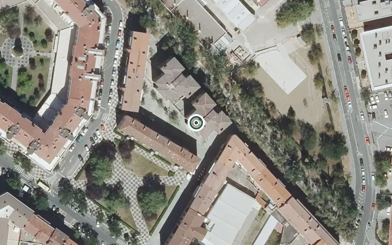 Vista aérea de la ubicación de Residencia Lorea Adurtza Egoitza