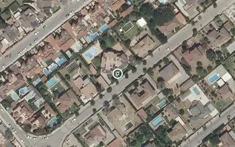 Vista aérea de la ubicación de Residencia de Mayores La Merced