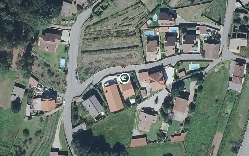 Vista aérea de la ubicación de Centro de Día para la 3ª Edad Alogar