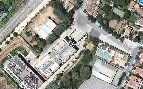 Vista aérea de la ubicación de Habitatges Tutelats Residencial Cugat Natura