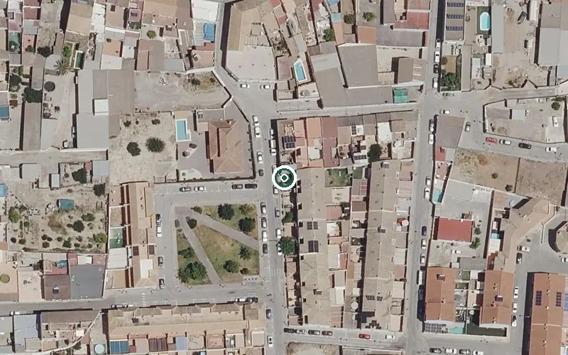 Vista aérea de la ubicación de Centro de Día para Mayores Santa Rufina