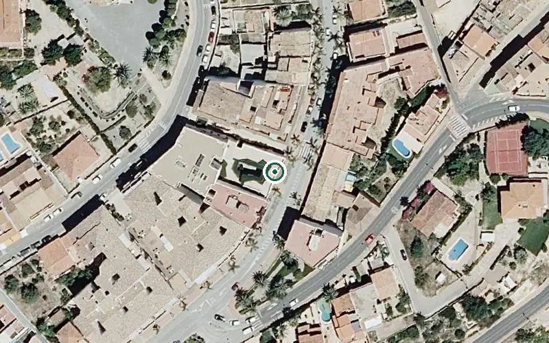 Vista aérea de la ubicación de Centro de Día para Personas Mayores Dependientes Centro de Día la Nucia