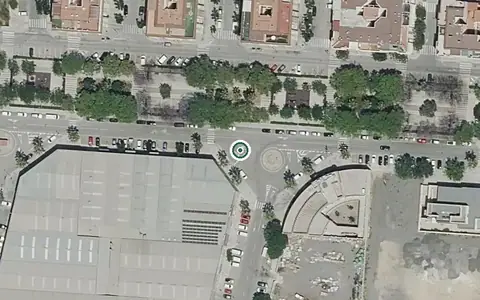 Vista aérea de la ubicación de Centro de Día P.m.d. Barrio del Cristo