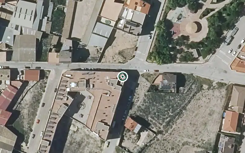 Vista aérea de la ubicación de Residencia de Mayores Domusvi Santa Gema