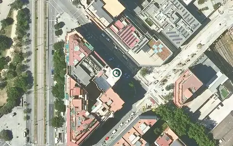 Vista aérea de la ubicación de Residència la Trobada