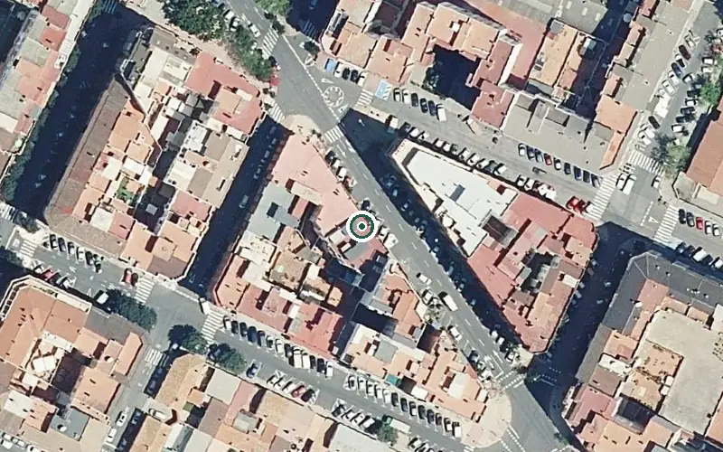 Vista aérea de la ubicación de Centro de Día P.m.d. Cruz Roja
