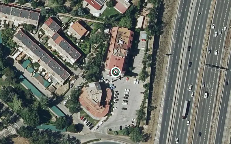 Vista aérea de la ubicación de Residencia Bouco La Moraleja