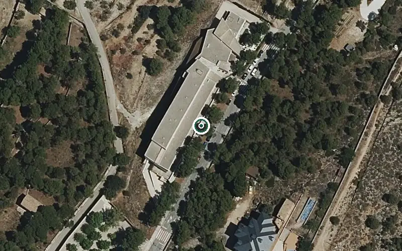 Vista aérea de la ubicación de Centro de Día para Personas Mayores Dependientes Banyeres de Mariola