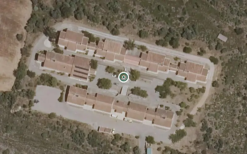 Vista aérea de la ubicación de Residencia de Mayores Municipal Virgen del Milagro