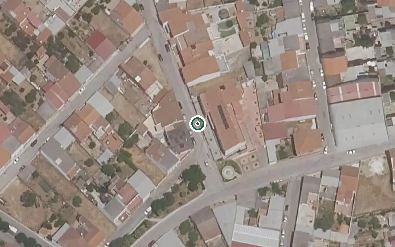 Vista aérea de la ubicación de Urd Residencia de Mayores las Cruces