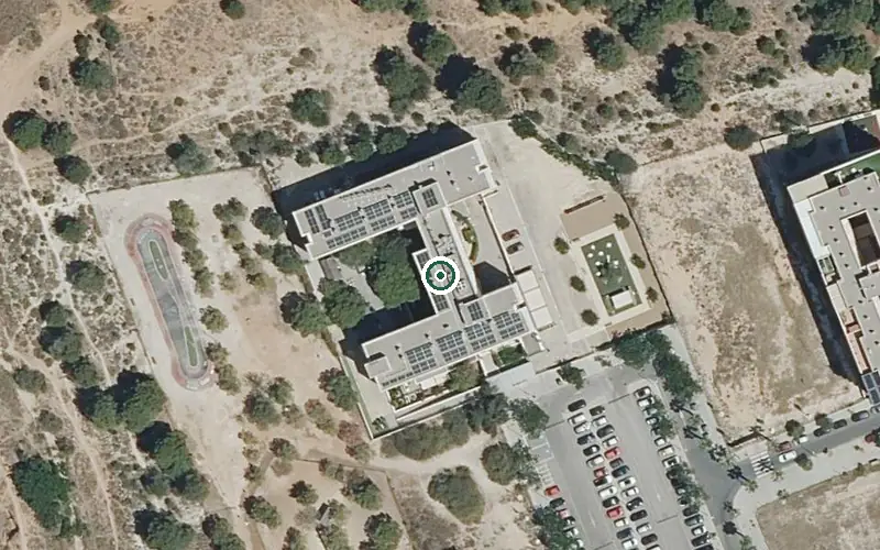 Vista aérea de la ubicación de Residencia para Personas Mayores Dependientes Ballesol Valterna