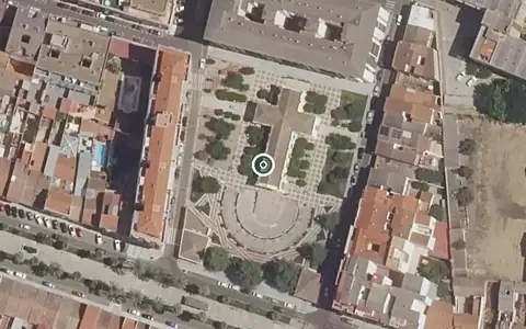 Vista aérea de la ubicación de Centro de Día de Alzheimer de Don Benito