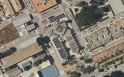 Vista aérea de la ubicación de Residencia de Personas Meyores