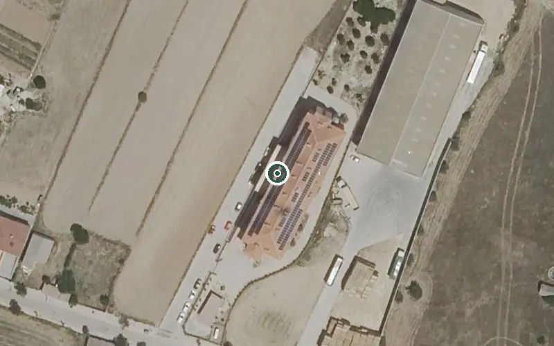 Vista aérea de la ubicación de Residencia Geriátrica Municipal Santa Eulalia