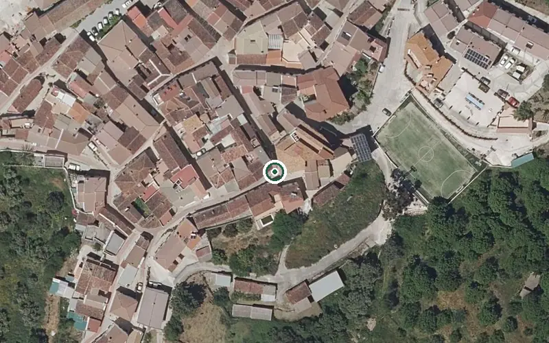 Vista aérea de la ubicación de Centro de Día para Mayores Valle del Genal Faraján