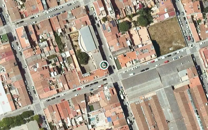 Vista aérea de la ubicación de Centre de dia per a Gent Gran Sabadell Gràcia