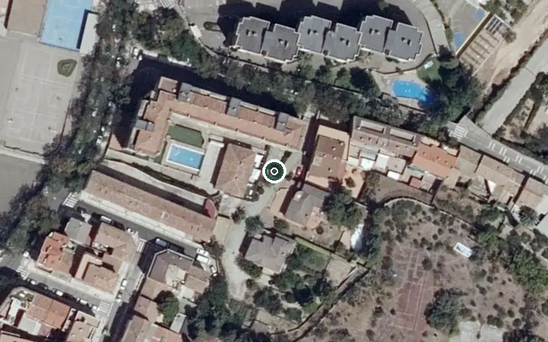 Vista aérea de la ubicación de Residencia de Ancianos Torre Laurel