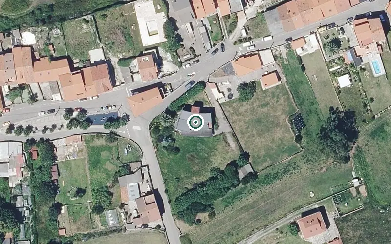 Vista aérea de la ubicación de Virgen del Mar