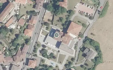 Vista aérea de la ubicación de Residencia Fundación Nicolás Domingo Arrotegi Egoitza