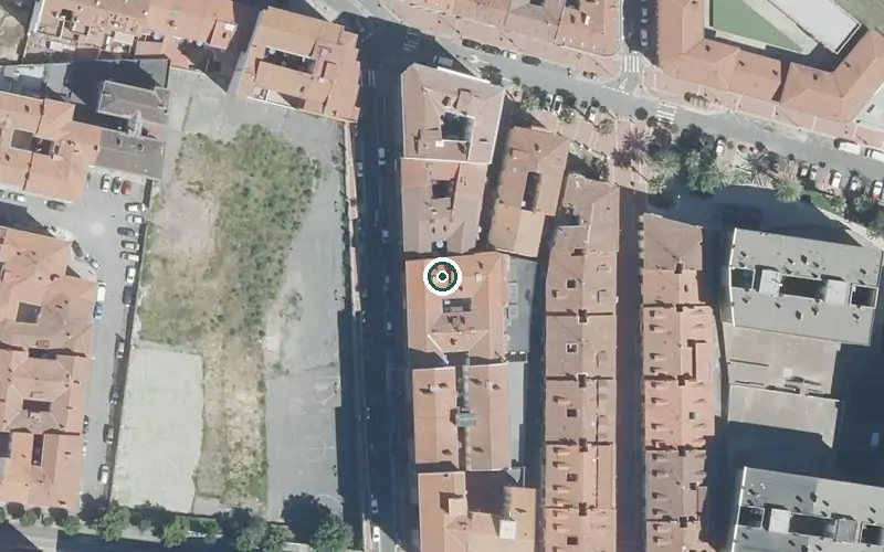 Vista aérea de la ubicación de Hogar Residencia Iñigo de Loiola Egoitza