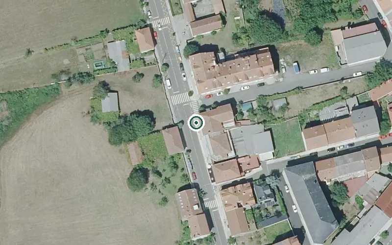 Vista aérea de la ubicación de Residencia Os Tercios
