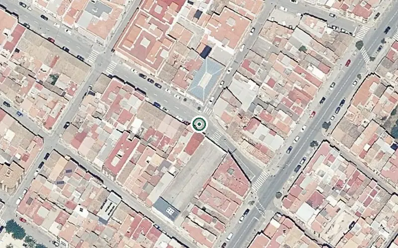 Vista aérea de la ubicación de Residencia P.m.d. Virgen de la Soledad Nules