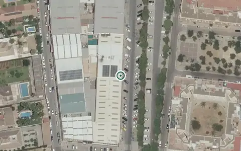 Vista aérea de la ubicación de Centro de Día para Mayores el Olivo
