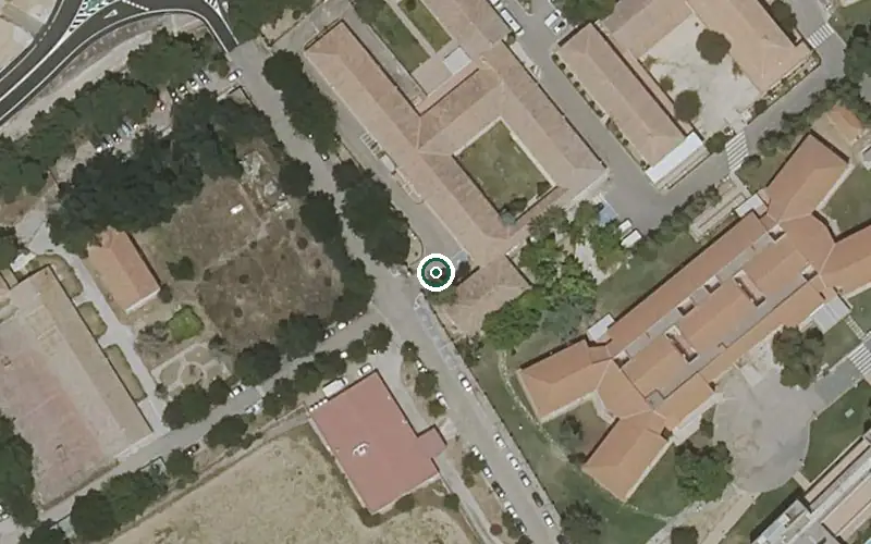 Vista aérea de la ubicación de Residencia Social Asistida San José