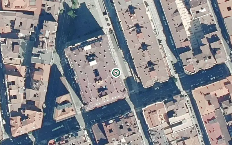 Vista aérea de la ubicación de Residencia de la Tercera Edad La Inmaculada