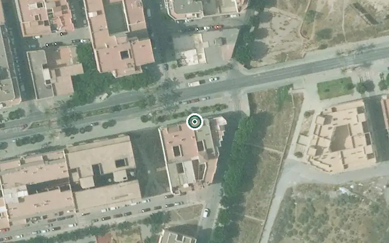 Vista aérea de la ubicación de Residencia de Personas Mayores San Alvaro